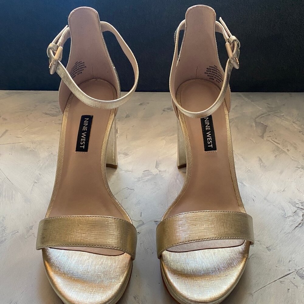 Nine West Ankle Strap Platform Heels - Picture 3 of 7